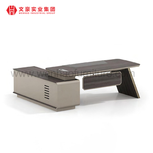 L-Shape Executive Desk Luxury Modern Boss Table China Office Furniture Supplier