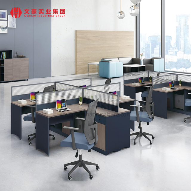 Custom Office Workstation Desk Furniture 6 Seater Person Cubicle