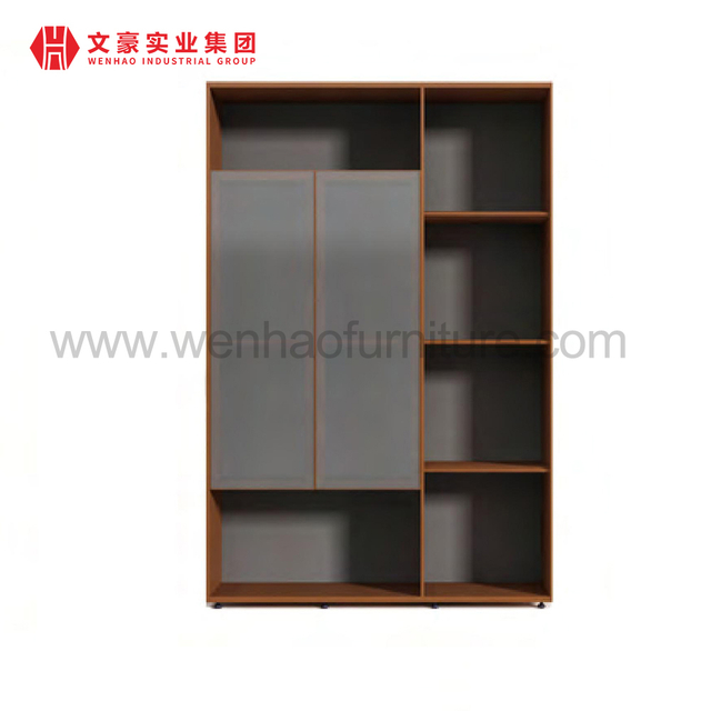 Wenhao Modern Wood Book Shelf Office Workstation Shelving Furniture Factory