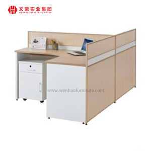 Modern Office Desk Melamine Office Furniture White 2 Seater People Cubicle Workstation Desk