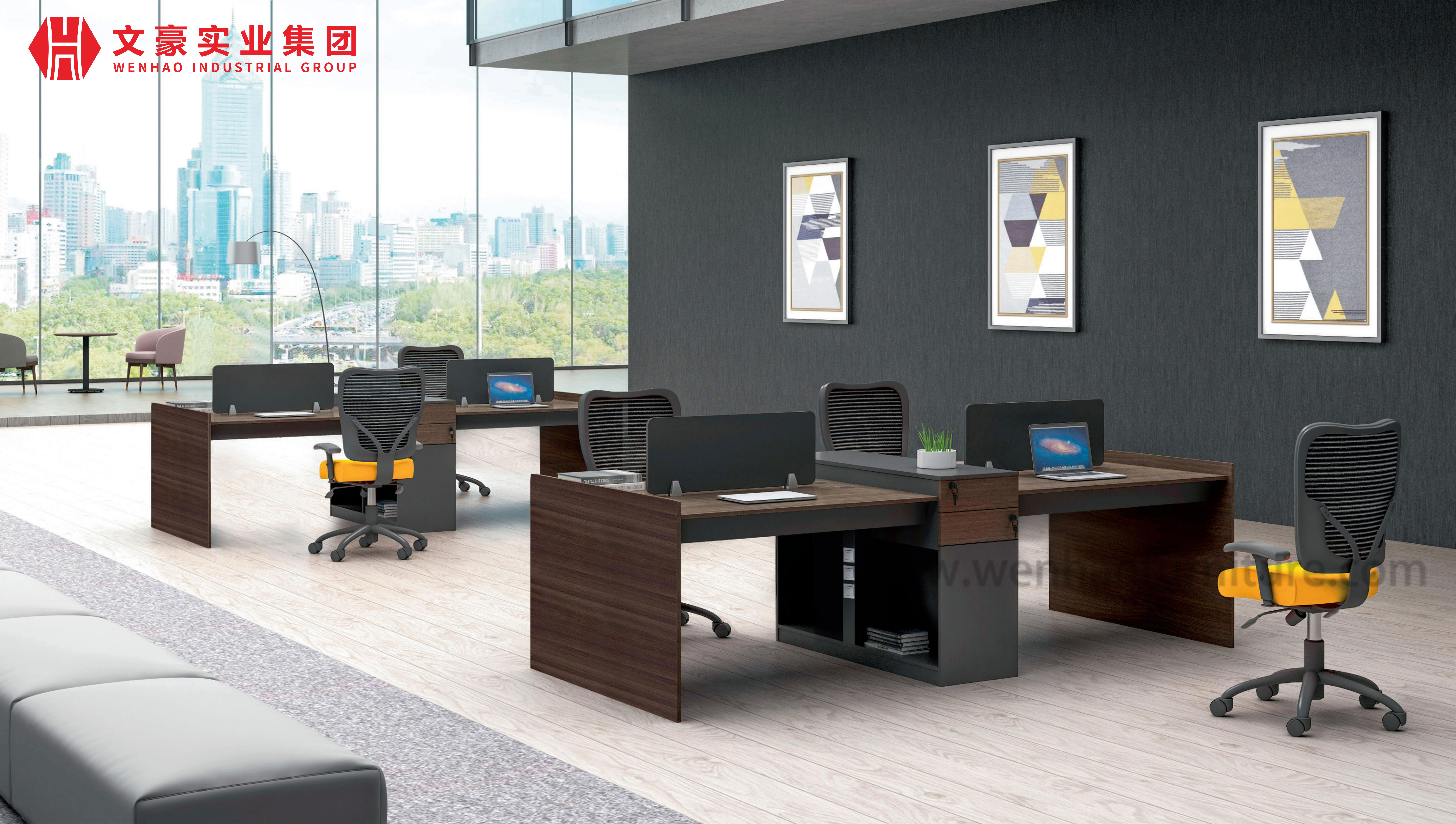 Customize 4 6 8 Person Office Partition Workstation Desktop Cubicle Call Center Workstation
