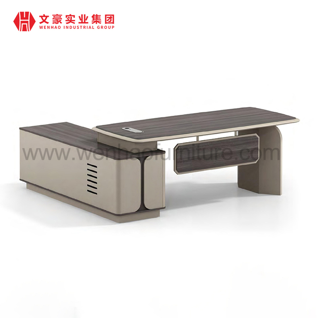 Chinese Suppliers CEO Modern Office Table Boss Executive Desk Office Computer Shape L Desk