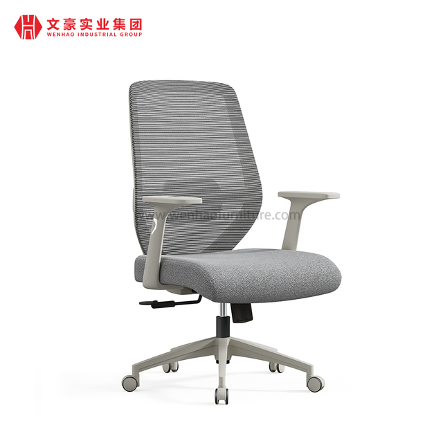 Grey Mesh Computer Office Chairs Upholstered Swivel Desk Chair Supply in China