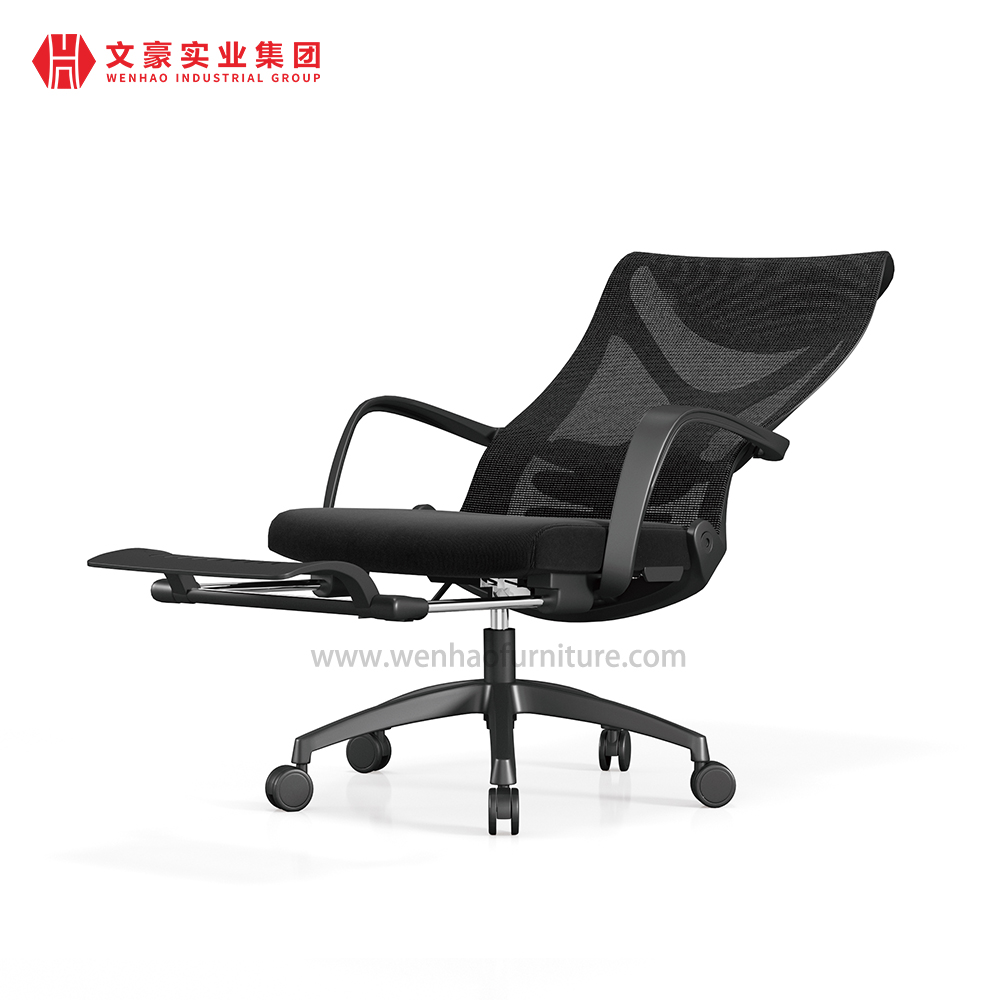 Best Ergonomic Office Chair With Lumber Support Factory Computer Mesh Chairs With Footstool