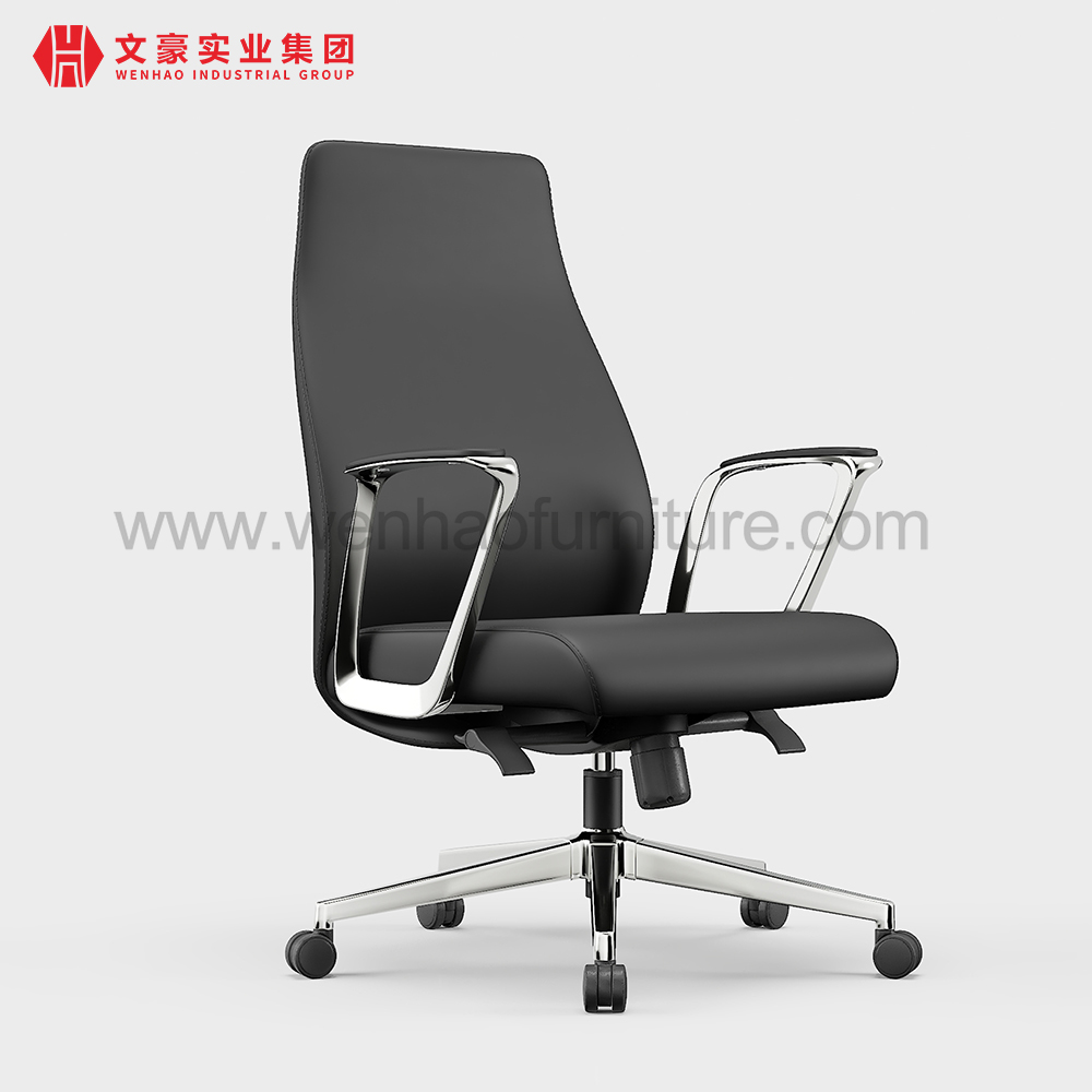 Modern Leather Boss Office Chair Revolving Professional Upholstered Desk Chairs Manufacturers in China