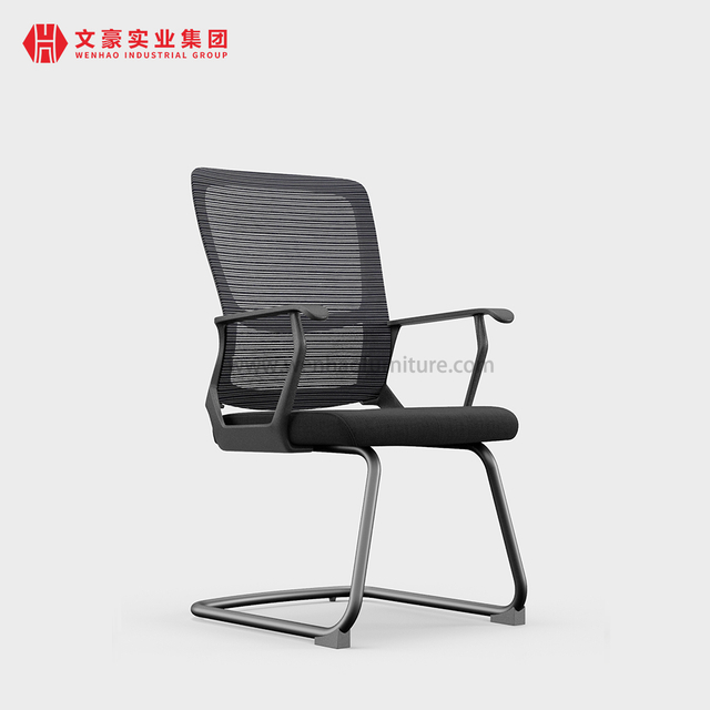 Wenhao Factory Mesh Steel Meeting Chair Fabric Conference Visit Chairs