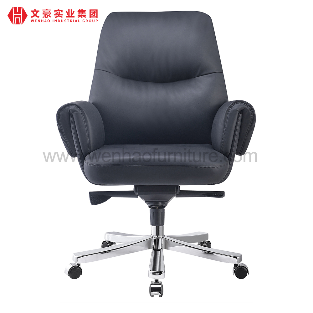 Luxury Leather Executive Office Chair Swivel Professional Upholstered Desk Chairs