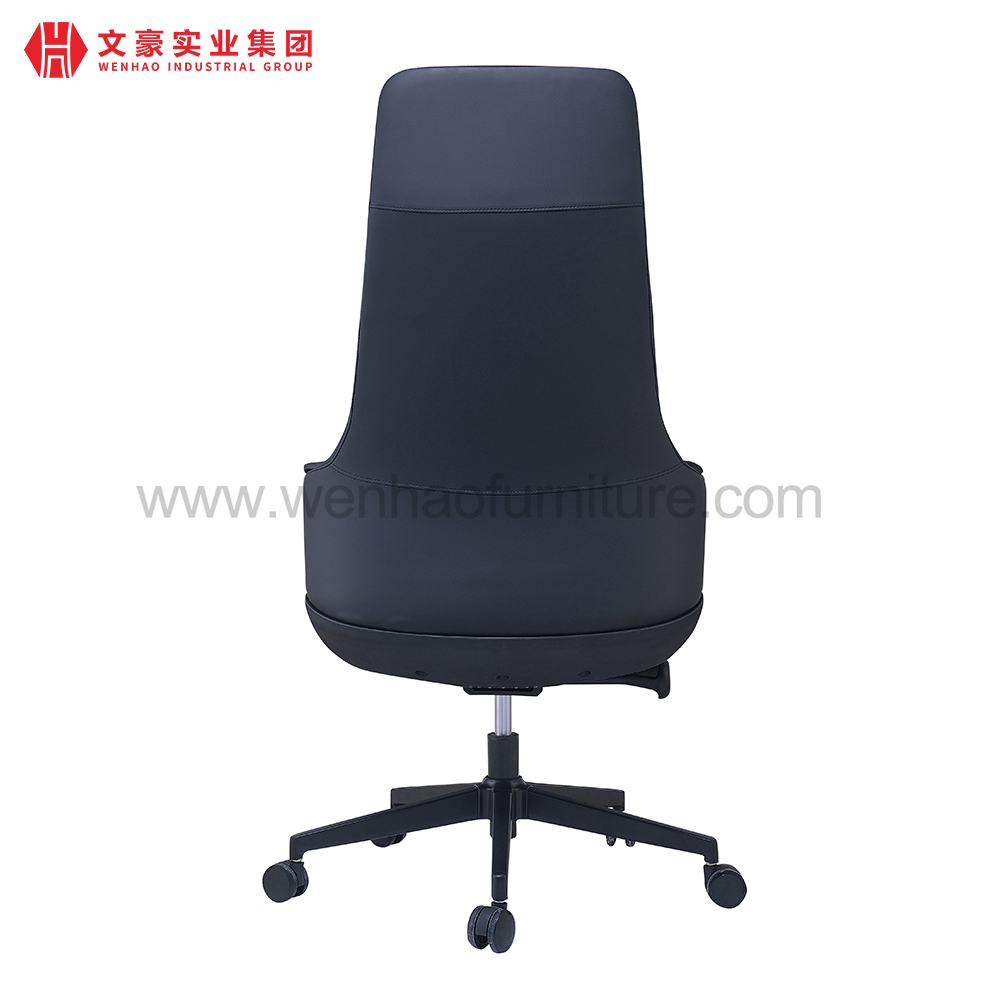 Black High Back Leather Executive Office Chair Revolving Upholstered Desk Chairs