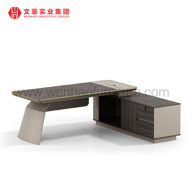 Office Furniture Desk High Tech Executive Desks Boss L Shaped Manager CEO Office Desk Customized Executive Office Furniture Set
