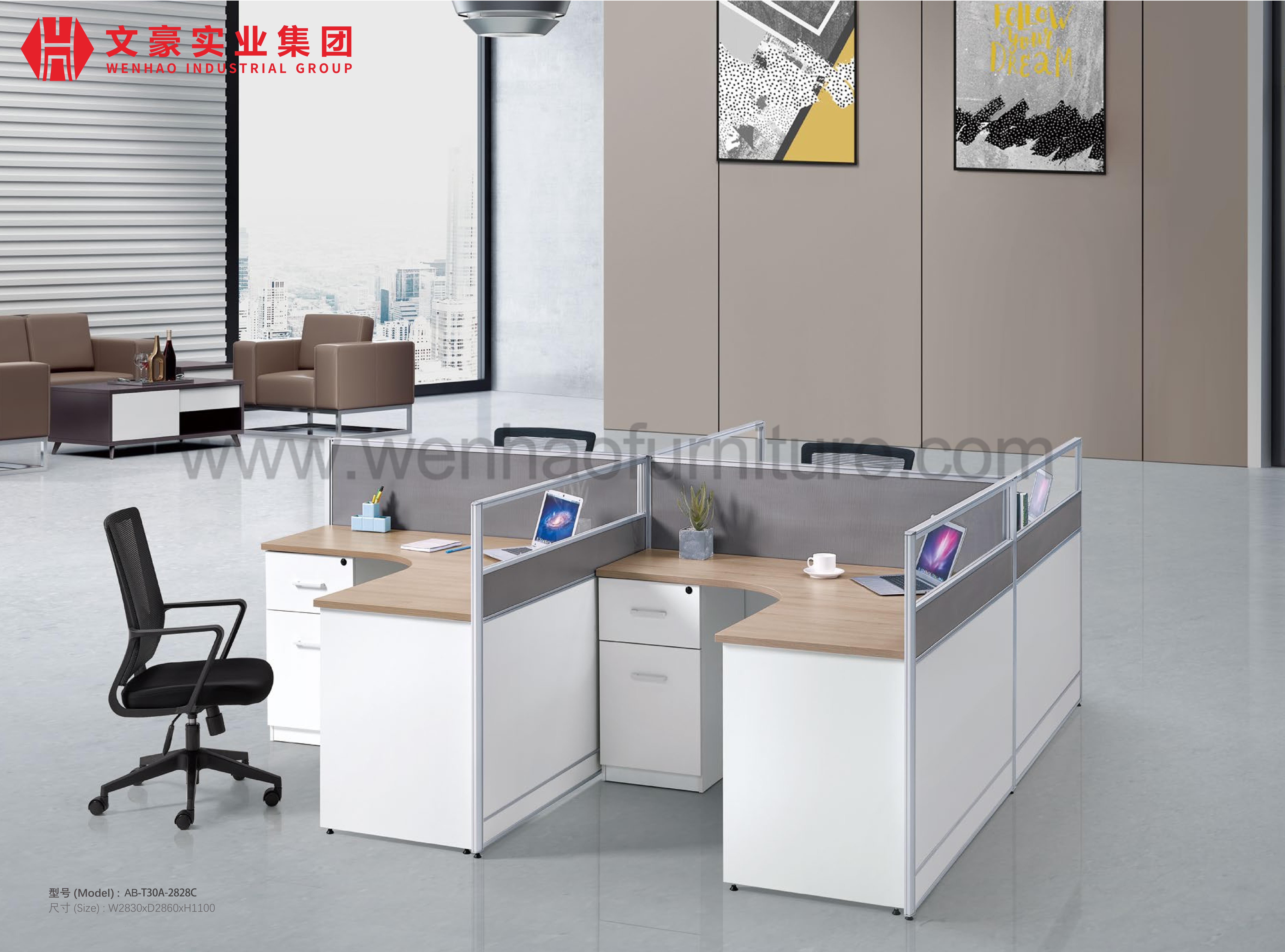 Height Quality Interior Design Writing Computer Table Demountable Call Center Cubicles Office Workstation Partition