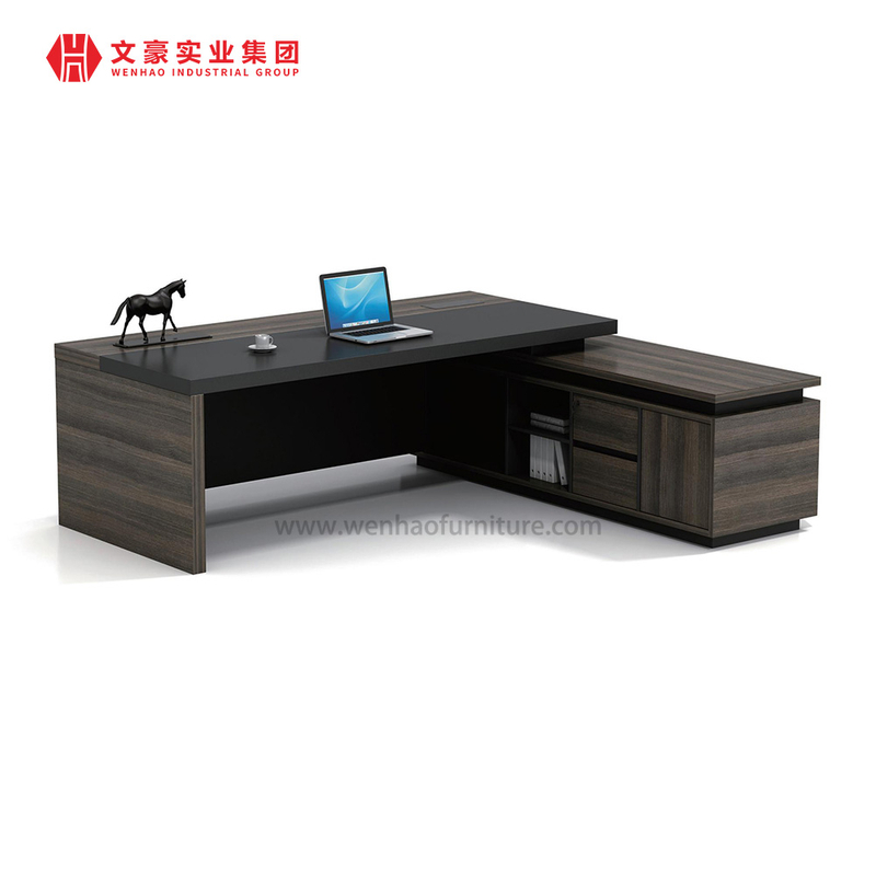 Mesa Oficina Traditional Style Modern L-shape Executive Workstation Manager BOSS CEO Desk Table For Company Office
