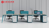 Modern Open Modular 4 Person Workstation Office Desk Furniture Design Work Office Table Workstation For Office Space