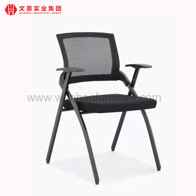 Foldable Training Chair with Steel Legs Office Chairs Stackable Furniture Supplier