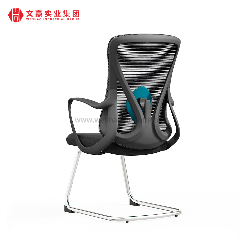 Office Ergonomic Mesh Visitor Fabric Meeting Chairs Conference Chair with Good Lumbar Support