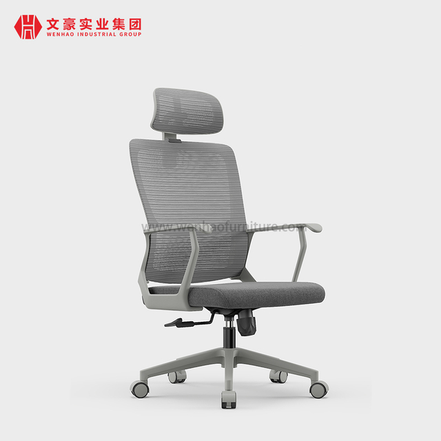 High Back Management Mesh Ergonomic Office Chair Revolving Upholstered Desk Chairs with Headrest