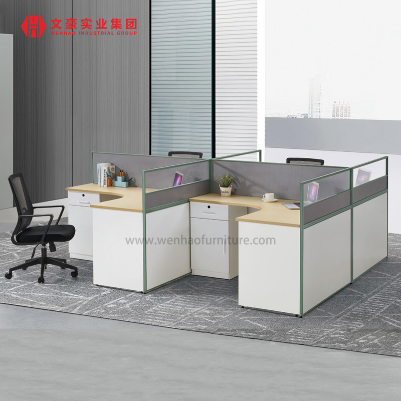 Office Furniture Cubicle 4 Staff Modular Workstation Desk