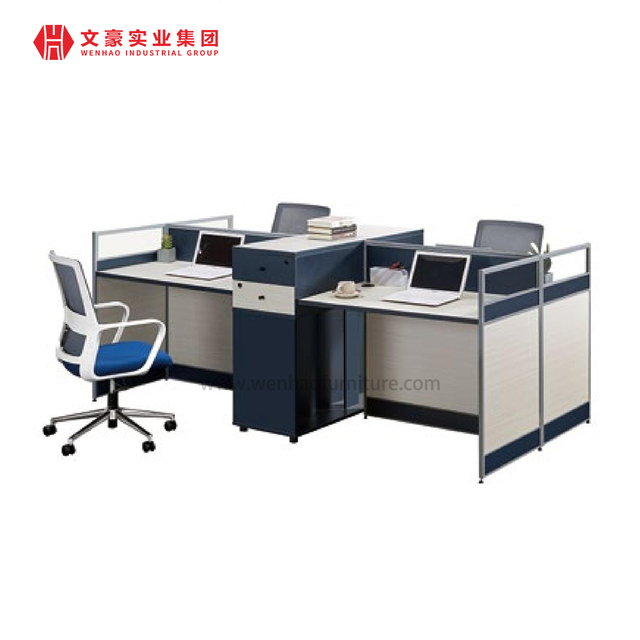 Modular 2 4 Person Cubicle Workstation Modern Furniture Office Partition Ergonomic Call Center Desk
