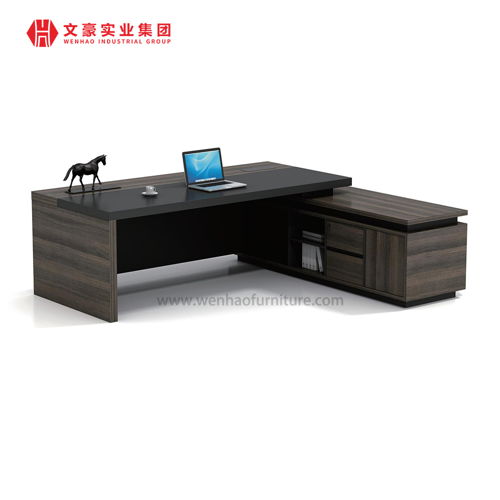 Mesa Oficina Traditional Style Modern L-shape Executive Workstation Manager BOSS CEO Desk Table For Company Office