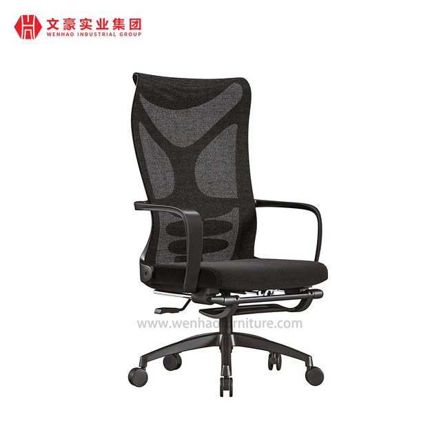 Best Ergonomic Office Chair With Lumber Support Factory Computer Mesh Chairs With Footstool