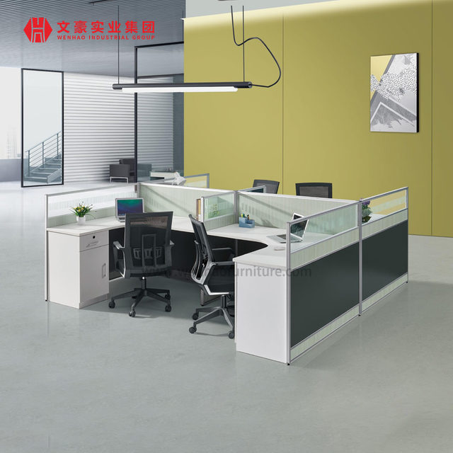 Workstations Office 4 Person Office Table Furniture 4 Seater Cubicles Office Desks And Workstations