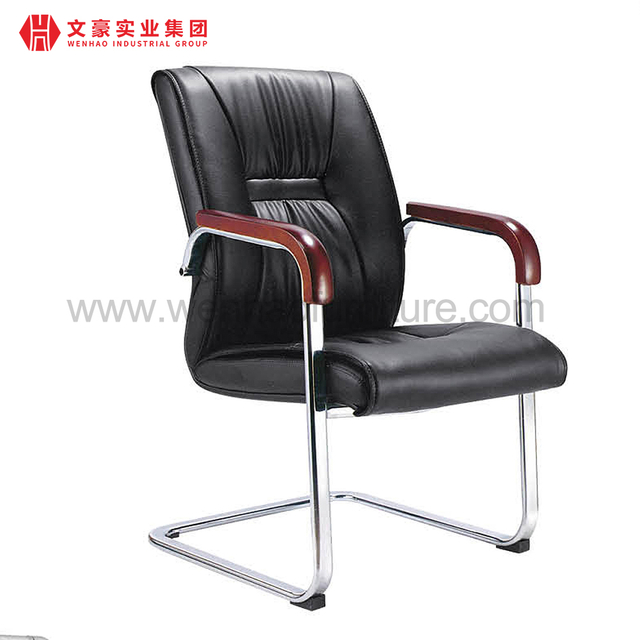 Elegant Office Furniture Leather Meeting Visit Chair Steel Conference Room Chairs