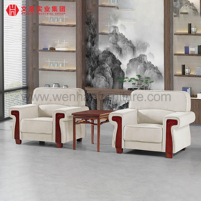 Customized High End Modern Office Fabric Sofa Leather Sofas Furniture Set Manufacturer