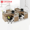 Modular Office Partition Call Center 2 4 6 Person Office Desk Modern Cubicle Workstation Office Furniture