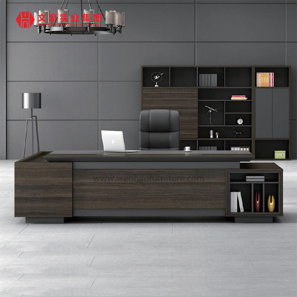 Mesa Oficina Traditional Style Modern L-shape Executive Workstation Manager BOSS CEO Desk Table For Company Office
