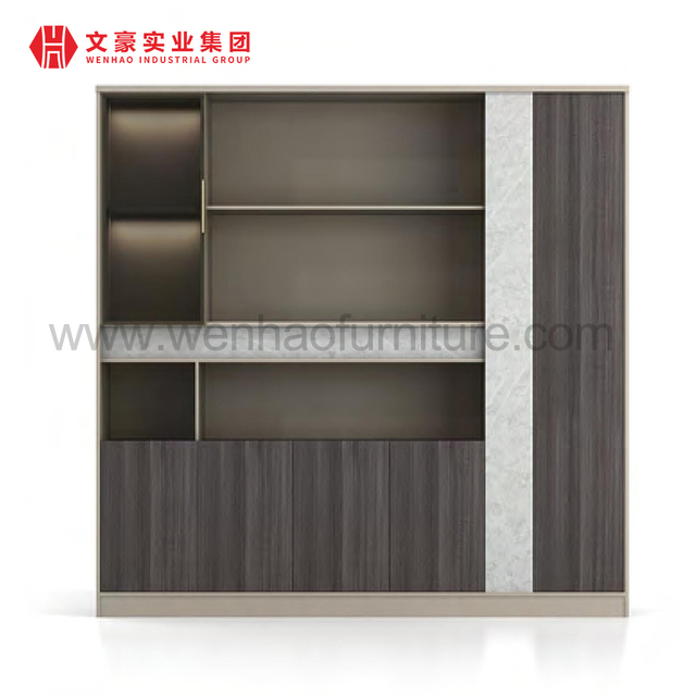 Customized Cabinets Office Bookcases Furniture Set Wood Book Shelf