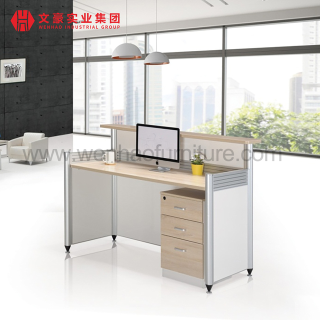 Professional Large Working Table Office Reception Desk with Drawers
