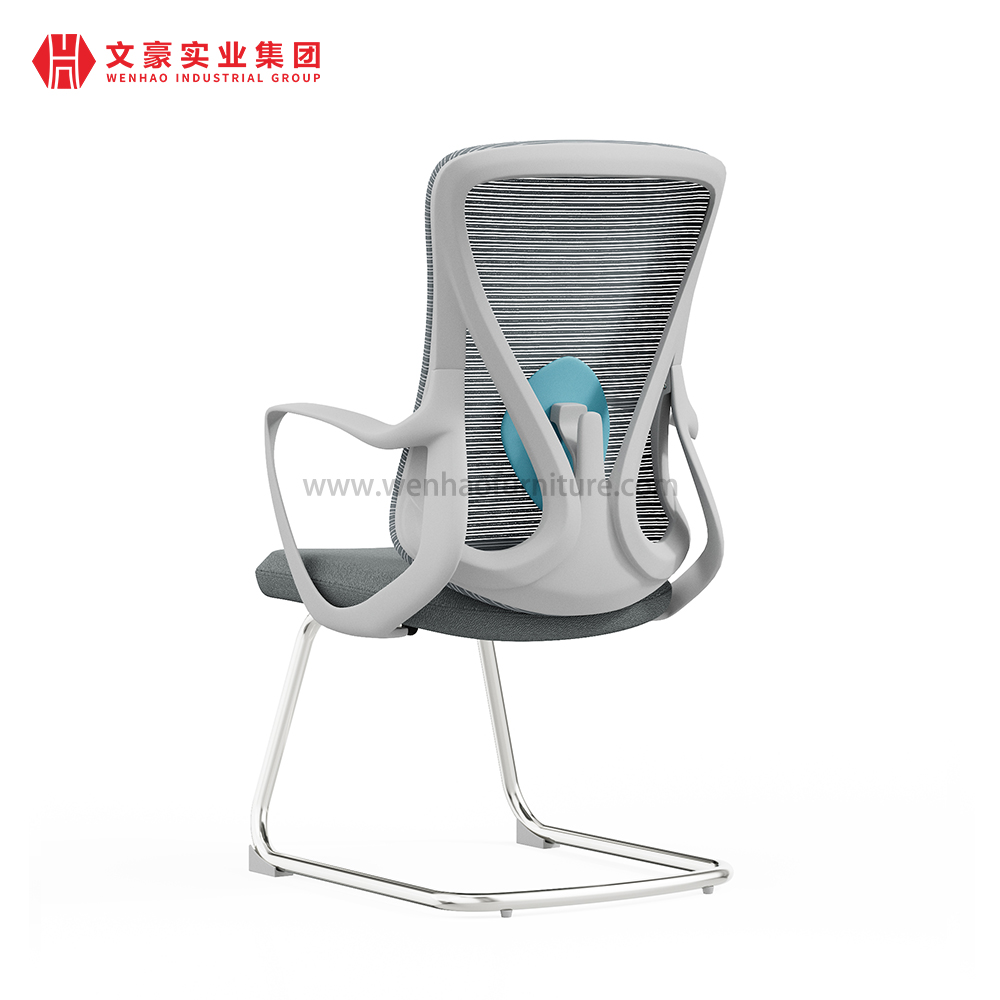 Office Ergonomic Mesh Visitor Fabric Meeting Chairs Conference Chair with Good Lumbar Support