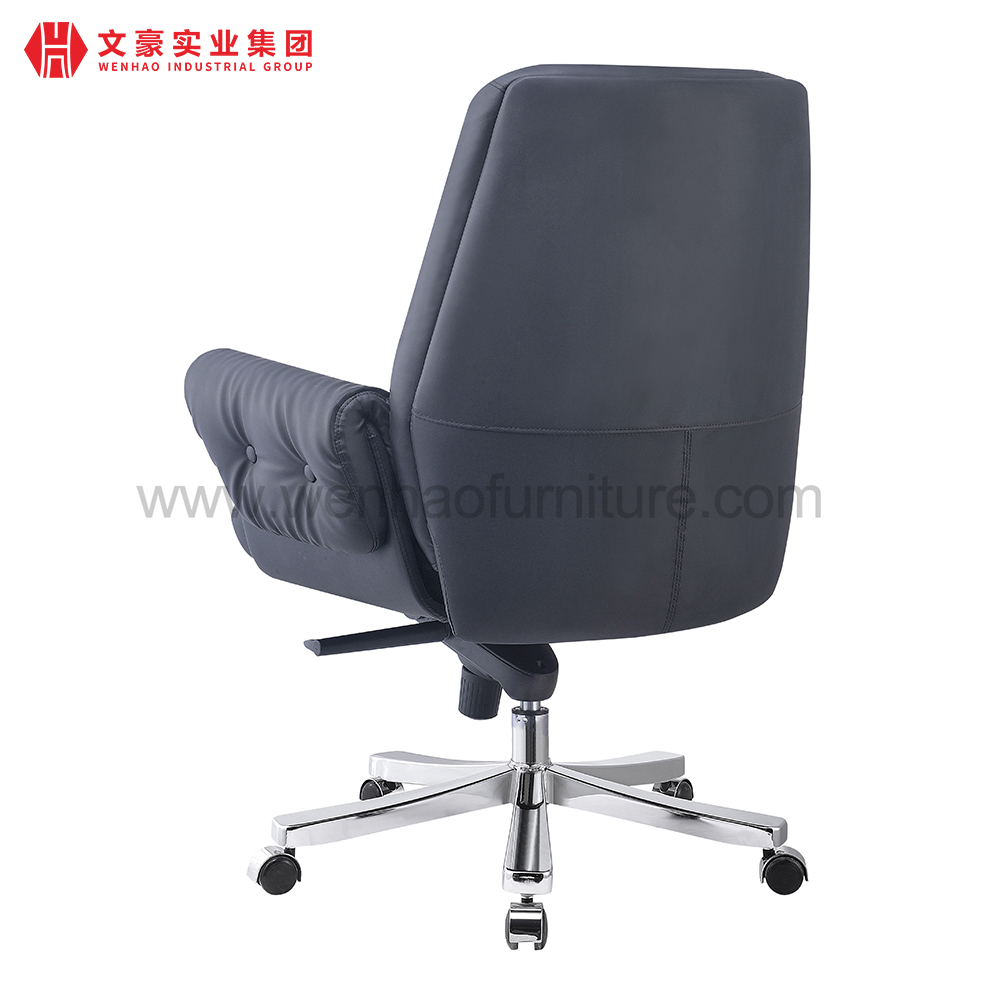 Luxury Leather Executive Office Chair Swivel Professional Upholstered Desk Chairs