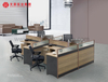 Foshan Furniture Supplier Xinda Clover Office Cubicle Workstation Modern for 2 4 6 8 Person