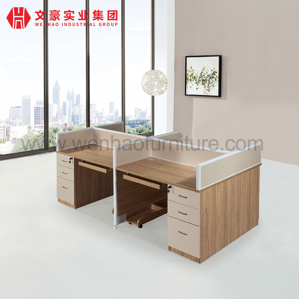 Modern Open Modular 4 Person Cheap Workstations For 4 Person Computer Office Table