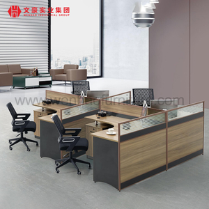 Foshan Furniture Supplier Xinda Clover Office Cubicle Workstation Modern for 2 4 6 8 Person