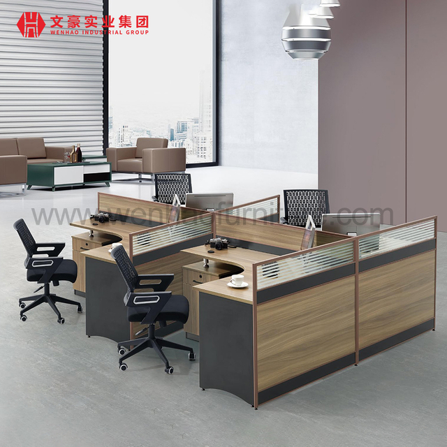Foshan Furniture Supplier Xinda Clover Office Cubicle Workstation Modern for 2 4 6 8 Person