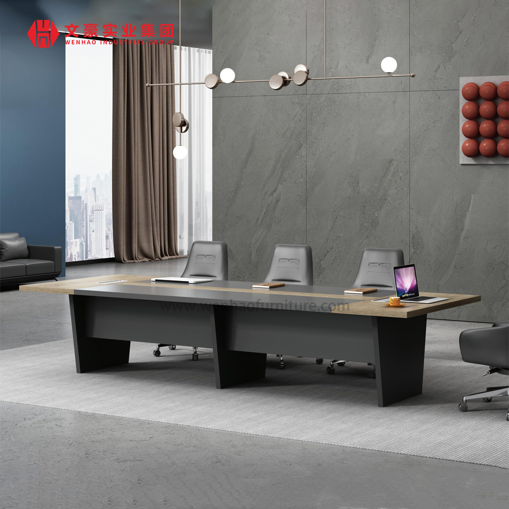 High Quality Factory Price Big Rectangle Office Conference Tables Luxury Commercial Meeting Table