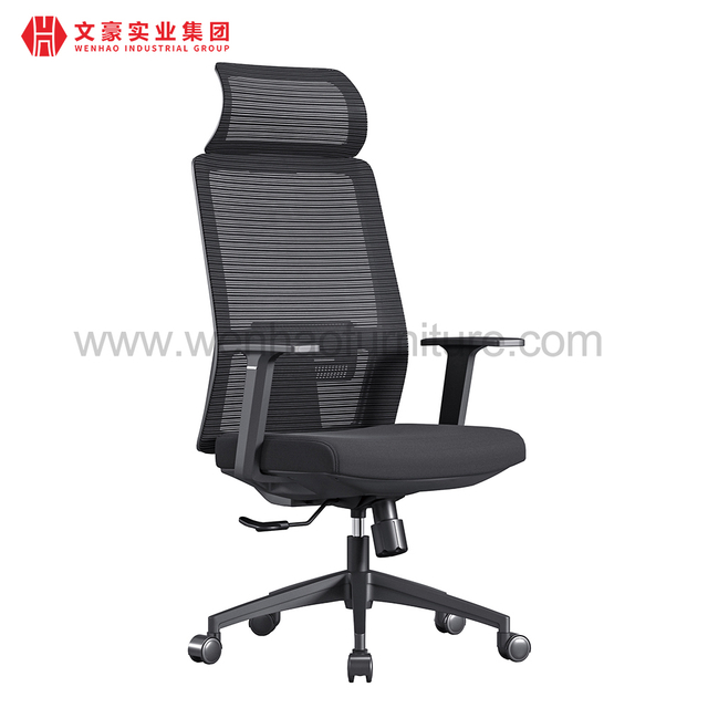 Ergonomic Mesh Office Chair with Headrest Revolving Upholstered Office Chairs Factory in China