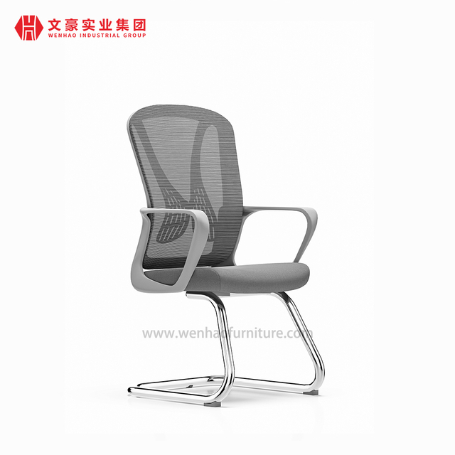 Modern Grey Mesh Office Conference Chair Upholstered Desk Chairs Supplier in China