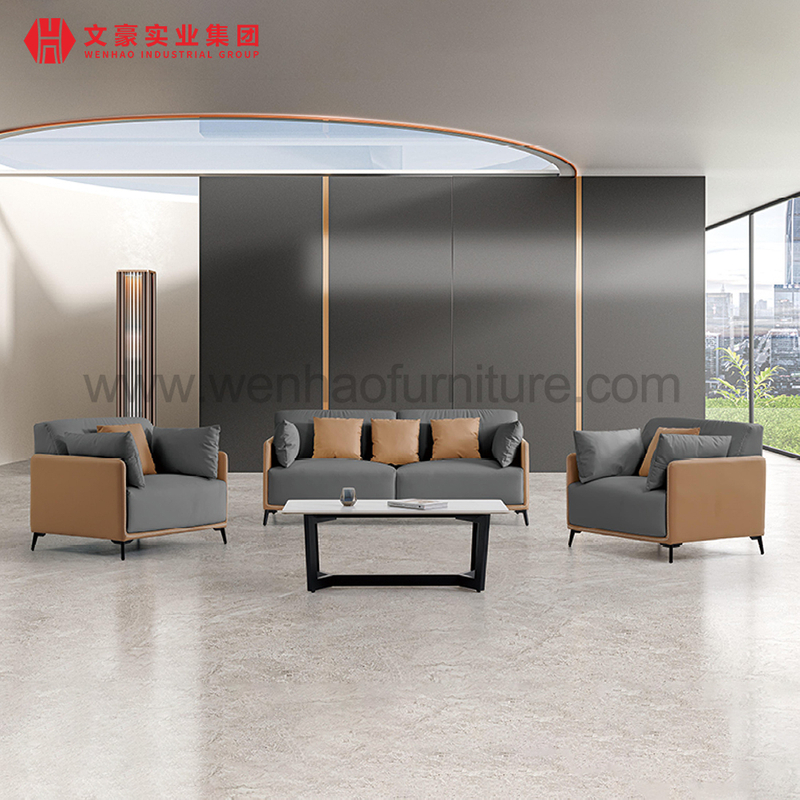 Wenhao Industrial Office Sofa Sets Contemporary Boss Room Sofas Executive Office Furniture