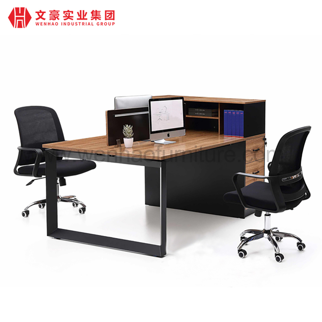 Customization Office Work Table for 2 Persons Working Computer Desk with Drawer