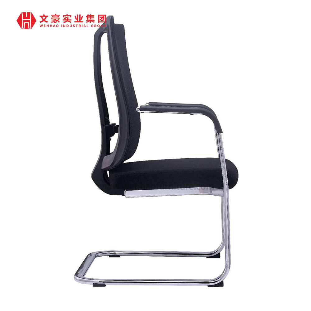 Wholesale Black Mesh Steel Conference Chair Upholstered Desk Office Chairs with Lumbar Support