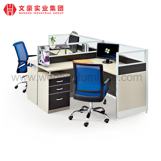 Contemporary Design Office Desk L-Type Furniture Wooden Desk Office Workstation
