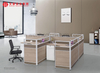 Office Cubicle Design Factory Direct Modular 4 Seat Office Workstation Cubicle for 4 Person