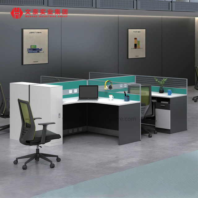 4 Person Screen with Clerk Computer Chairs Screen Table Supply in China