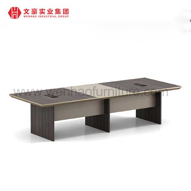 Office Meeting Table Extra Thick Melamine with Aluminium Edge Made in China for Office Furniniture Tables