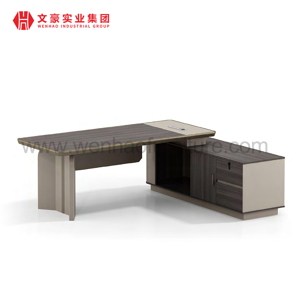 Chinese Suppliers CEO Modern Office Table Boss Executive Desk Office Computer Shape L Desk