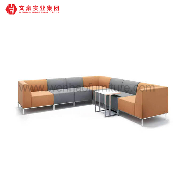 Public Sofa High End Modern Large Office Space Sofas Big Desk And Office Sofa Set