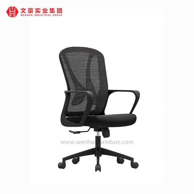 Affordable Black Home Office Chair Upholstered Swivel Desk Chairs Supplier in China