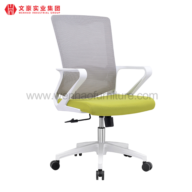 Mesh Ergo Home Office Chair with Lumbar Support Green Swivel Upholstered Desk Chairs